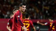 Alvaro Morata jucând pentru naționala Spaniei