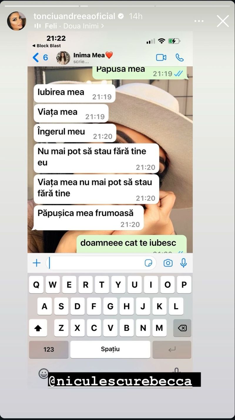 andreea tonciu mesaje
