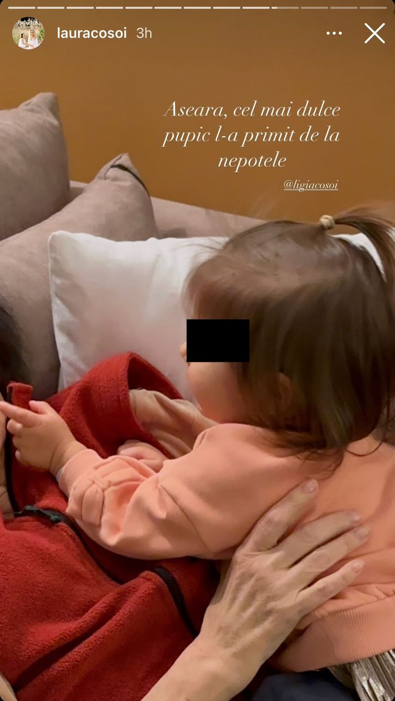Ligia Cosoi, alături de nepoata sa 