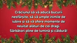 Urări cu „Crăciun fericit!” pentru cei dragi. Cele mai frumoase mesaje la Nașterea Domnului: „În această zi specială, îți transmit cele mai calde urări de Crăciun! Fie ca bucuria să te însoțească în fiecare clipă, iar noul an să îți aducă împliniri și suc