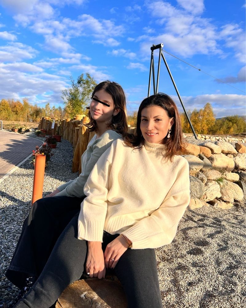 Ioana Ginghină și fiica sa