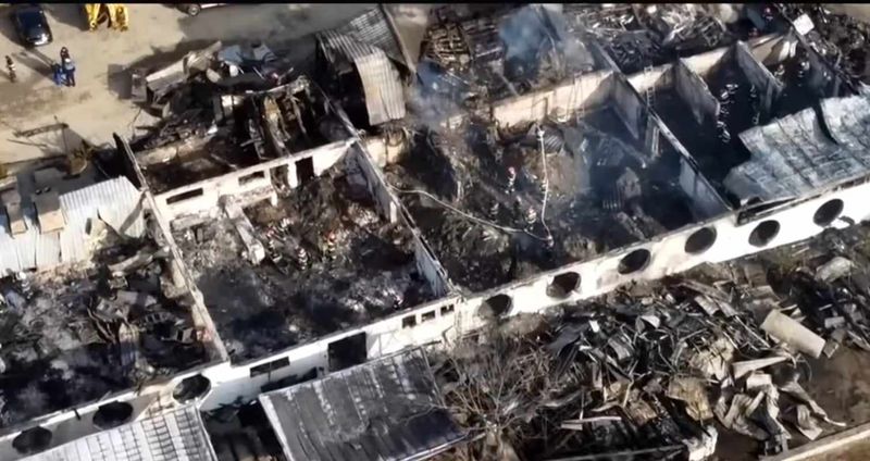 ferma dacilor incendiu 