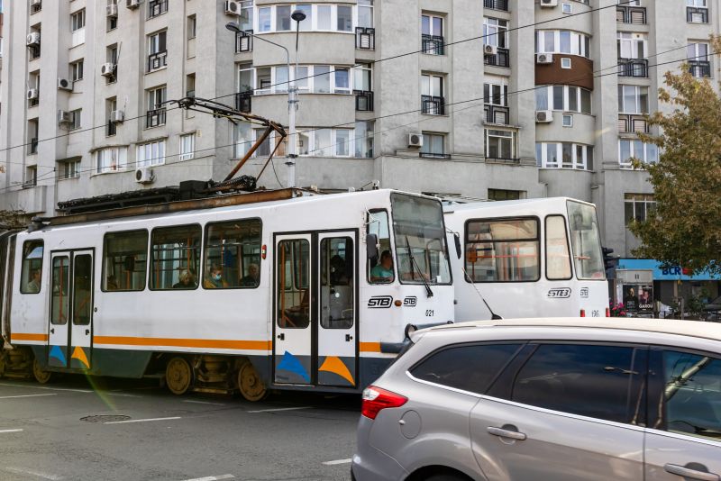 Tramvai, trafic &icirc;n București