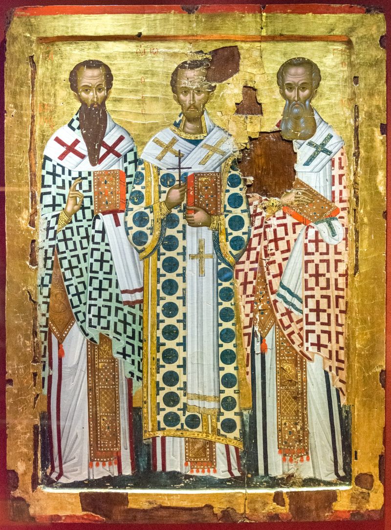 Icoană Sfinții Trei Ierarhi