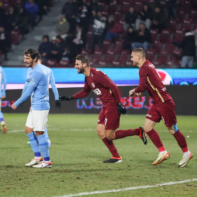 CFR Cluj a defilat cu FC Voluntari la debutul lui Adrian Mutu, scor final 4-1. cfr cluj fc voluntari