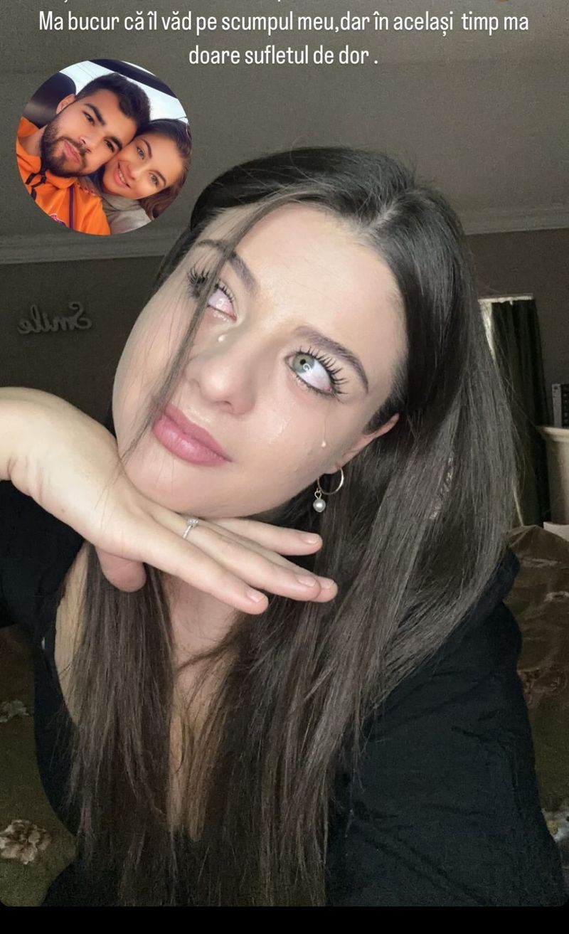 Denisa Coțolan, în lacrimi