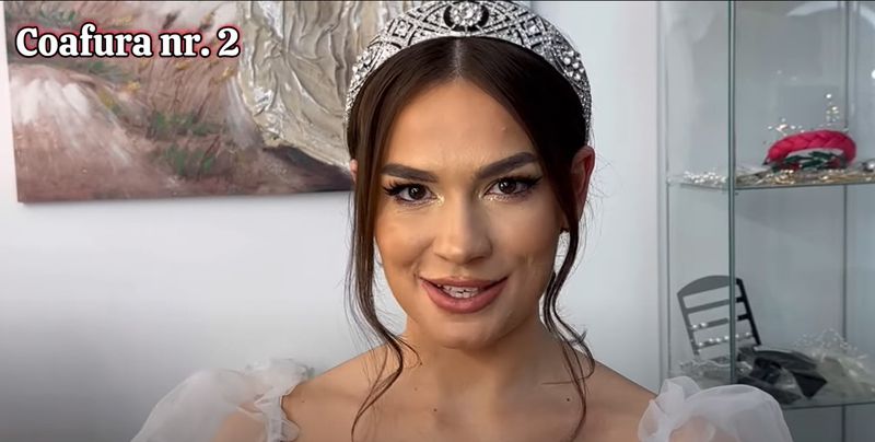 Bianca Mândru, în rochie de mireasă
