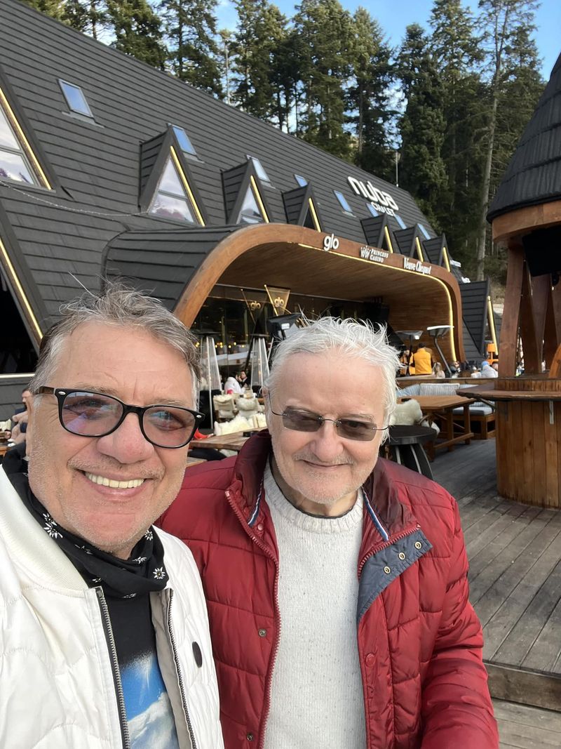 Irinel Columbeanu și prietenul său, Sorin Mărcuș