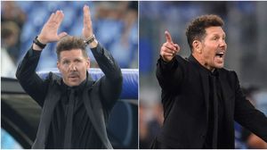 Diego Simeone este antrenorul celor de la Atletico Madrid de la finalul anului 2011  Diego Simeone, actual antrenor și fost jucător la Atletico Madrid