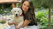 Andreea Raicu și câinele ei 