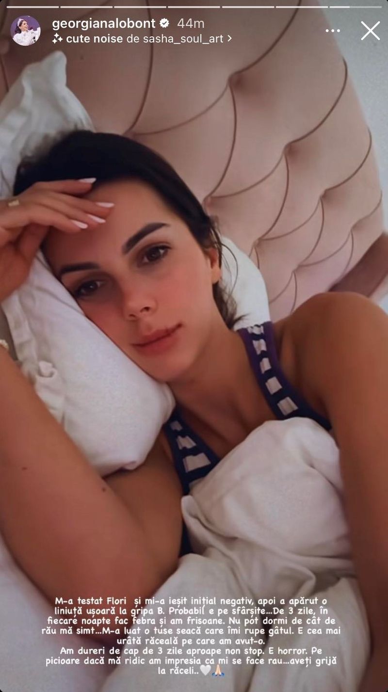 Georgiana Lobonț bolnavă