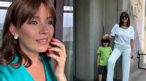 Diana Dumitrescu, alături de fiul său  Diana Dumitrescu fiu