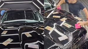 Bancnote pe mașină