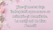 Mesaj de 8 martie