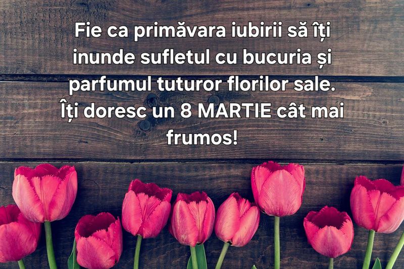 Urări de 8 martie, flori