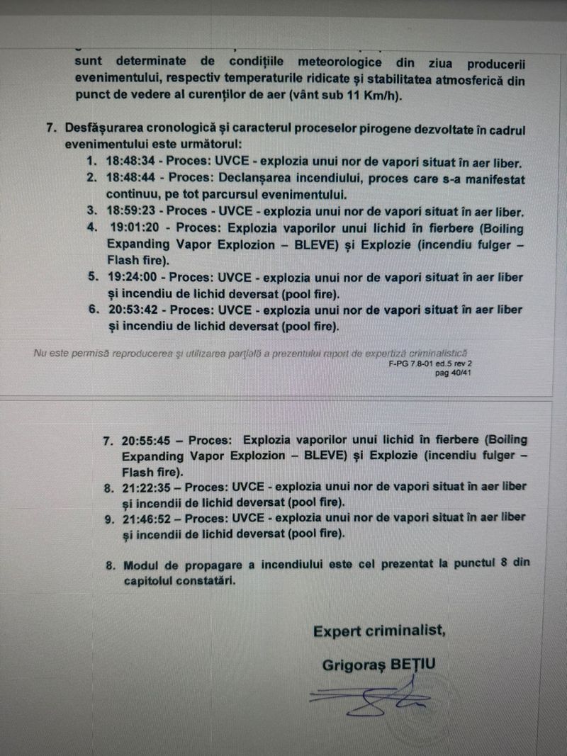 Raportul INEC explozie crevedia
