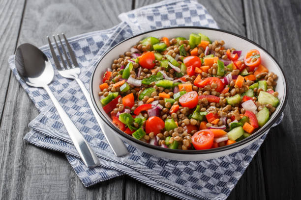 salata de linte cu legume reteta, retete delicioase de post, postul pastelui 2024 