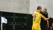 George Pușcaș, jucătorul României și Edward Iordănescu, selecționerul „tricolorilor”