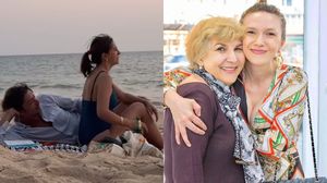 Adela Popescu și mama ei