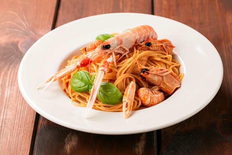 Spaghete cu fructe de mare