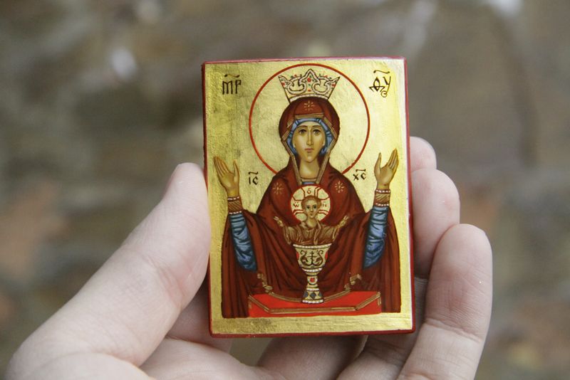 Icoană cu Maica Domnului și Iisus Hristos