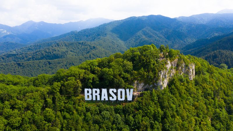 Brașov, peisaj de primăvară