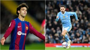 Joao Felix și Bernardo Silva sunt colegi la naționala Portugaliei  Joao Felix, jucător adus sub formă de împrumut la Barcelona / Bernardo Silva, fotbalistul lui Manchester City
