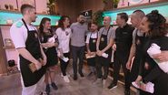Chef Orlando Zaharia și concurenții din echipa sa