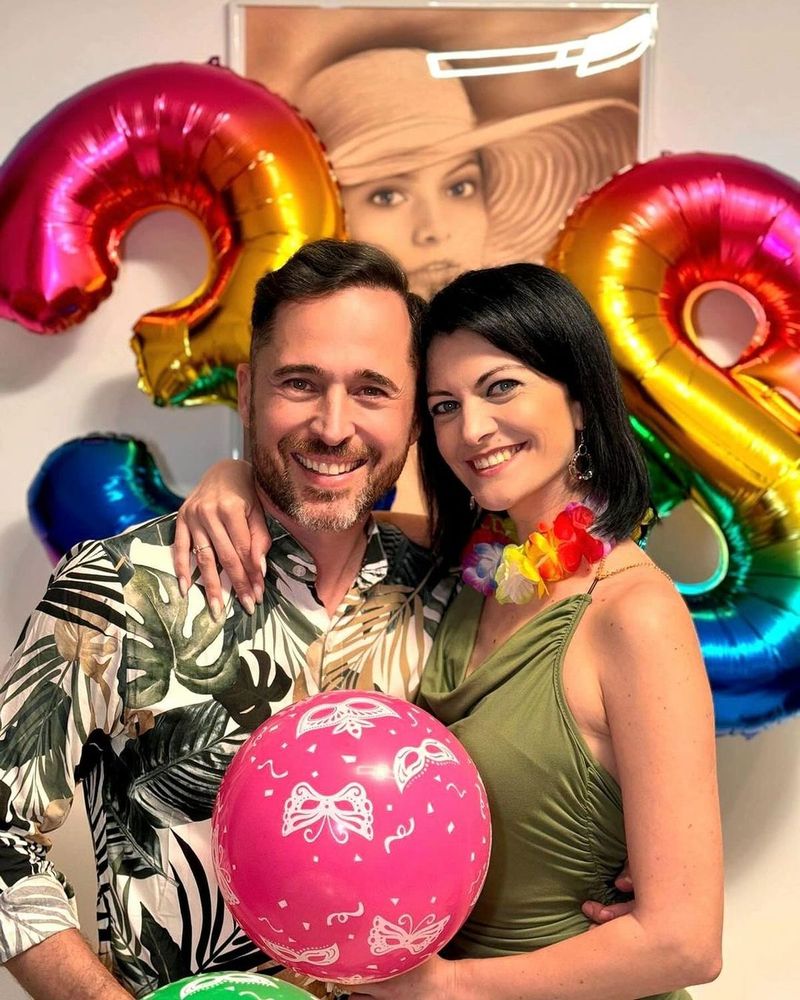 Dinu Maxer și Magdalena Chihaia, la petrecere organizată de ziua brunetei