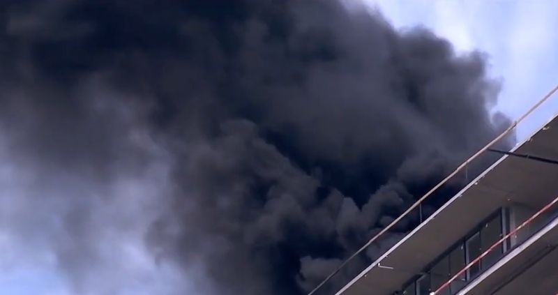 Incendiu în zona de nord a Capitalei