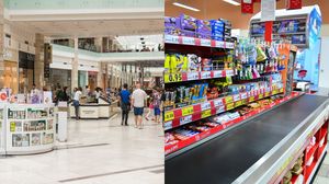 Oameni în mall, supermarket