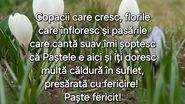 imagine cu mesaj de paste, urări de paste, mesaje de paste 2024 