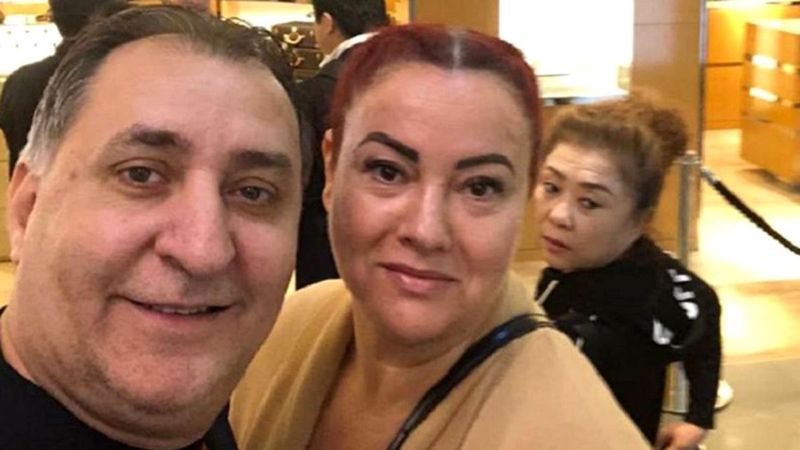 Vali Vijelie și soția sa, Carmen Rusu