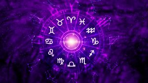 semne zodiacale, fundal mov