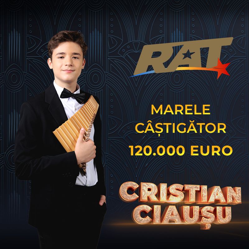 Cristian Ciaușu pe scenă la Românii au Talent
