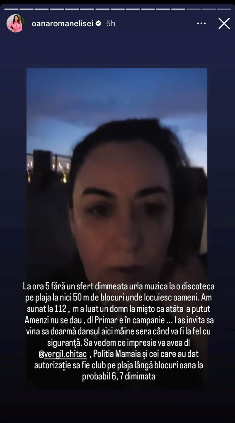 Oana Roman mesaj