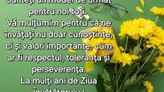 Felicitare de Ziua Învățătorului