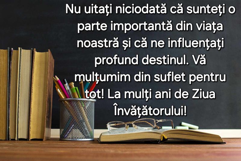 Felicitare de Ziua Învățătorului