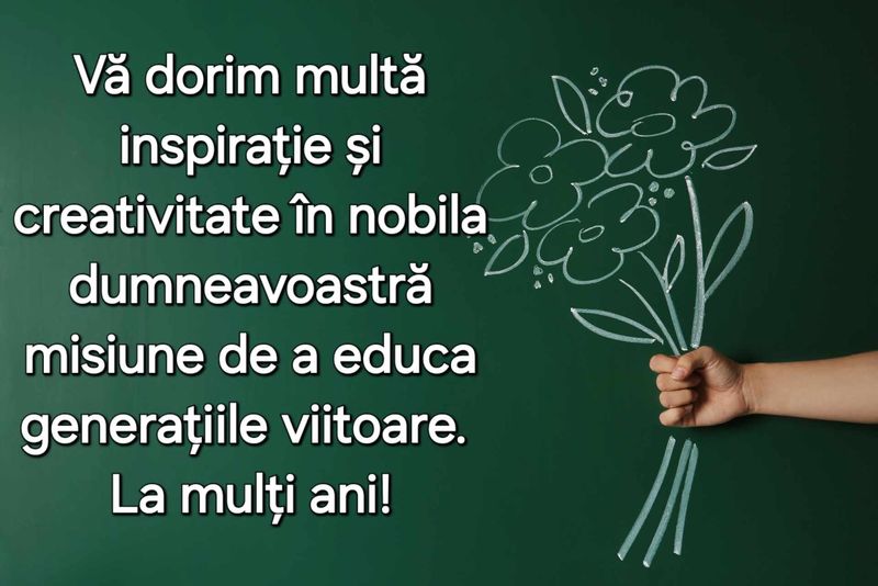 Felicitare de Ziua Învățătorului