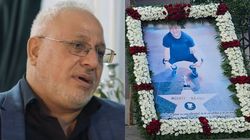 Imagini sfâșietoare de la priveghiul lui Neluță Neagu! Ce a apărut în fața bisericii unde a fost depus sicriul cu trupul neînsuflețit al regretatului lăutar?: „Până va veni sfârșitul”