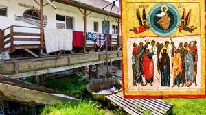 valtoare, spalatorie traditionala, icoana inaltarii domnului