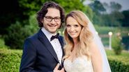 Florin Dumitrescu și soția sa, Cristina la nuntă