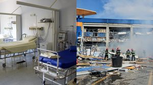Explozie la un magazin de materiale de construcție din Botoșani
