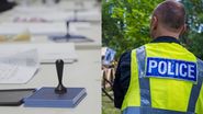 Polițist mușcat secția de votare
