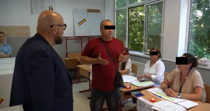 Cristian Popescu Piedone scandal în secția de votare