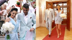 Ana-Maria Barnoshi și iubitul ei în ziua când s-au cununat civil  Ana-Maria Barnoshi și iubitul ei în ziua când s-au cununat civil