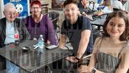 Irinel Columbeanu și fiica lui în Cluj