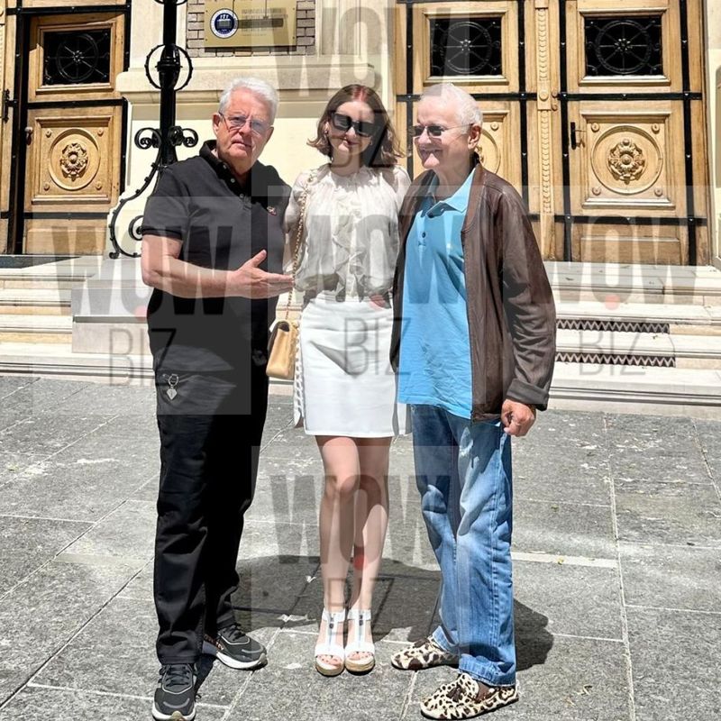 Irinel Columbeanu și fiica lui în Cluj