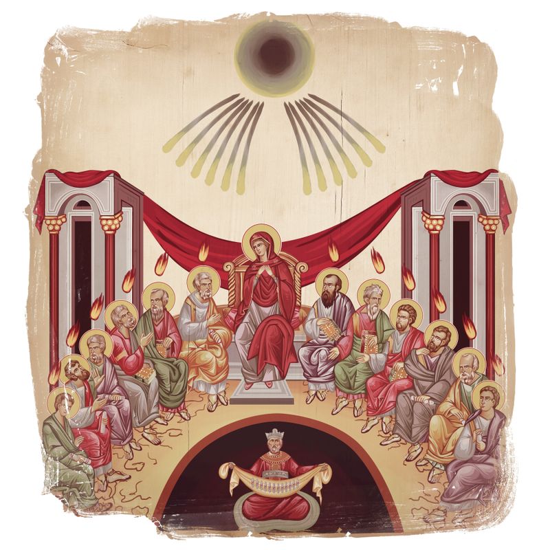 Icoana Pogorârii Sfântului Duh