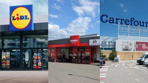 Colaj magazine Lidl, Penny, Carrefour  exterior lidl, penny, carrefour